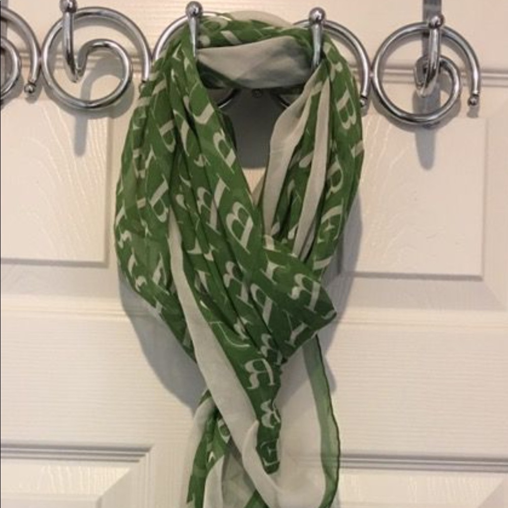 Burberry Scarf lightweight white/green